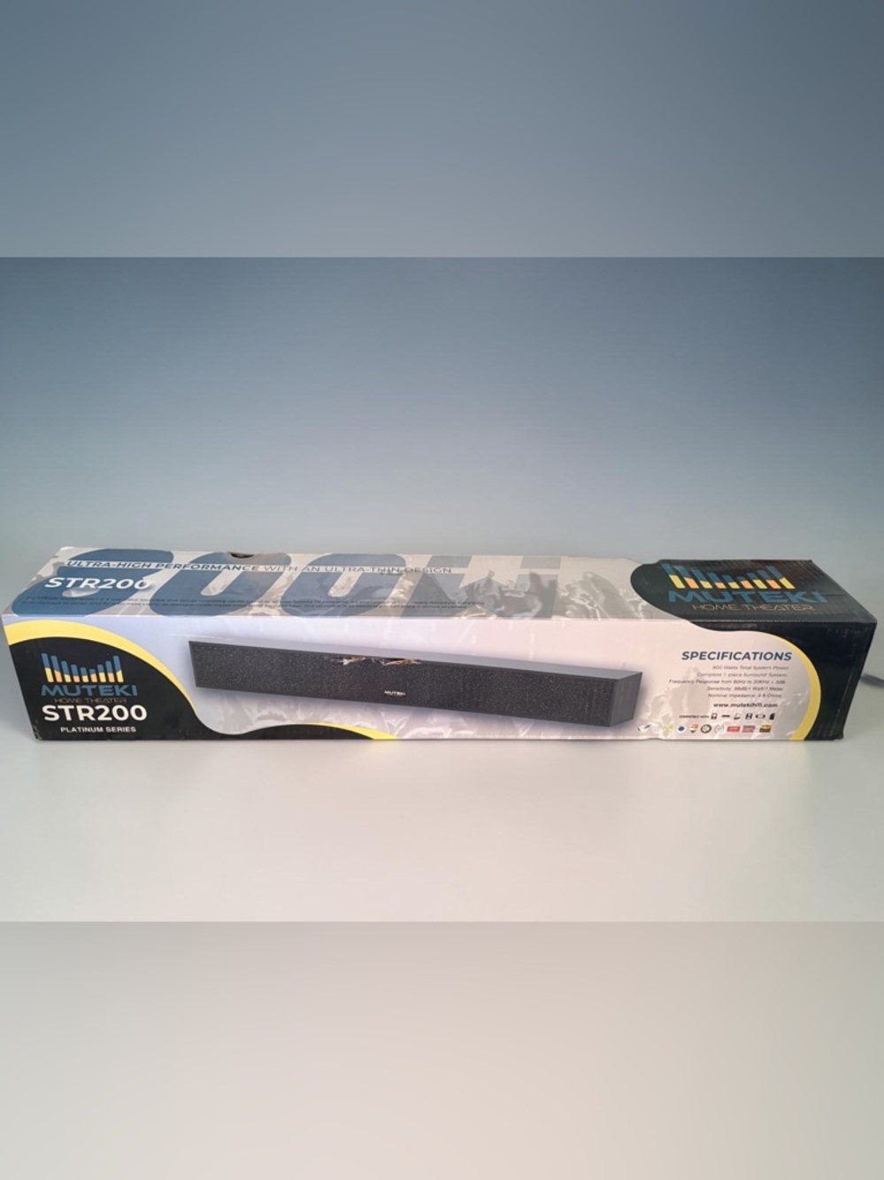NIB MUTEKI STR200 Portable BLUETOOTH Soundbar SpeakeR